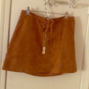 LC Lauren Conrad Faux/ Suede Skirt